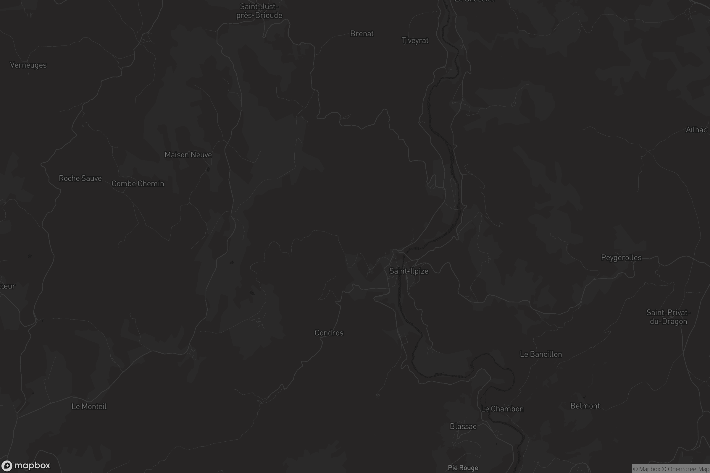 Carte de Villeneuve-d'Allier