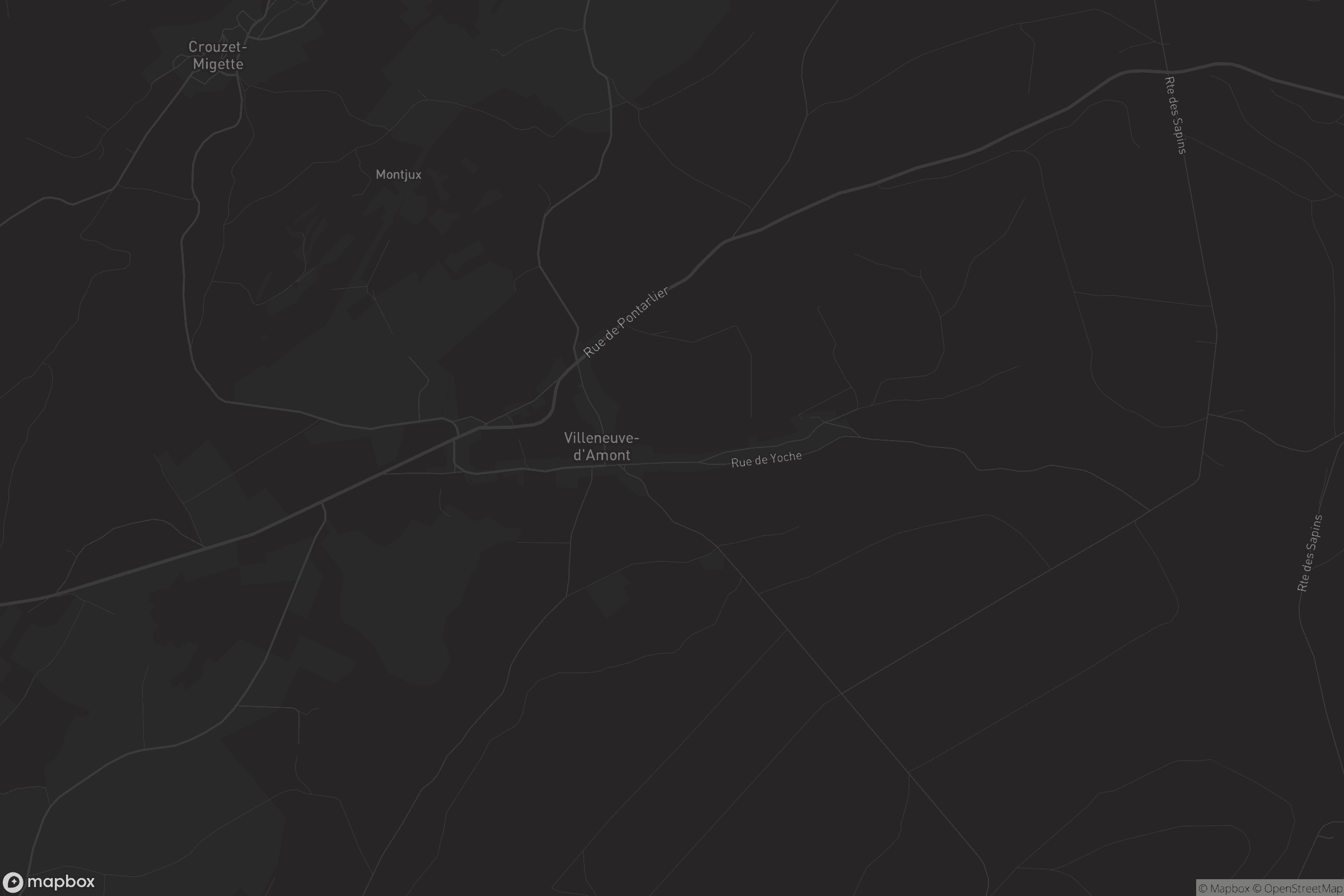 Carte de Villeneuve-d'Amont