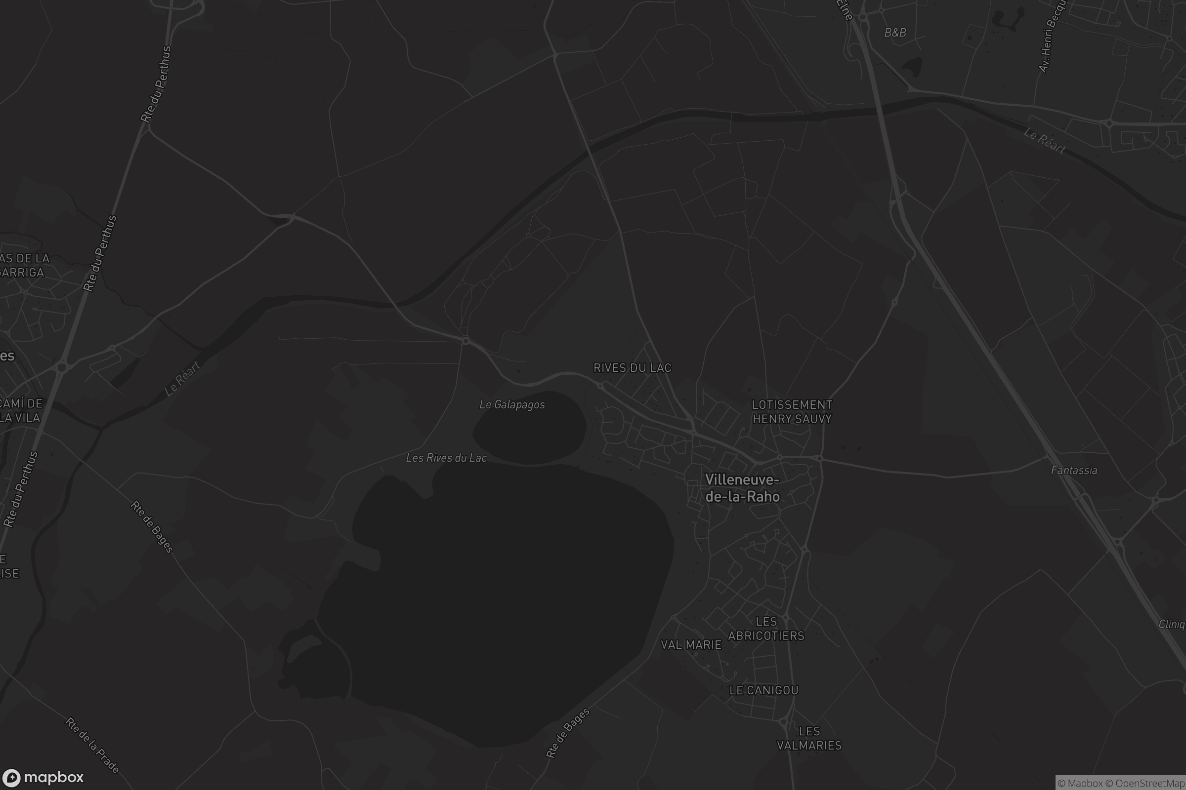 Carte de Villeneuve-de-la-Raho