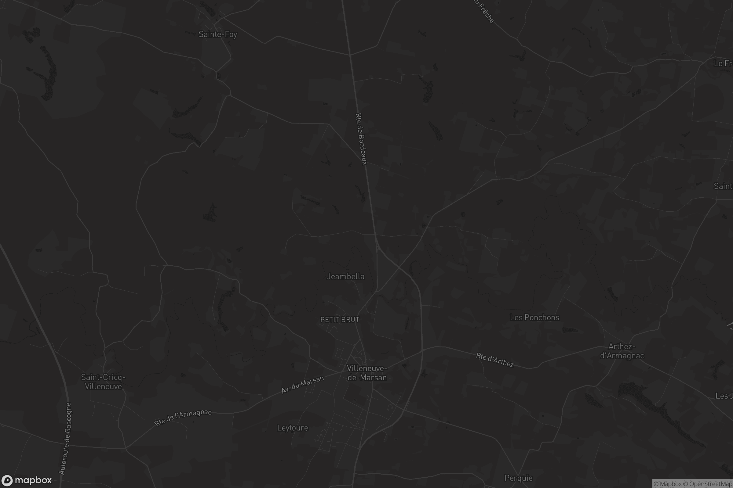 Carte de Villeneuve-de-Marsan