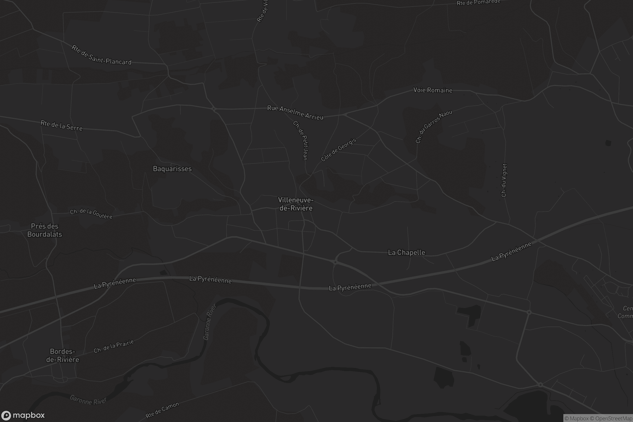 Carte de Villeneuve-de-Rivière