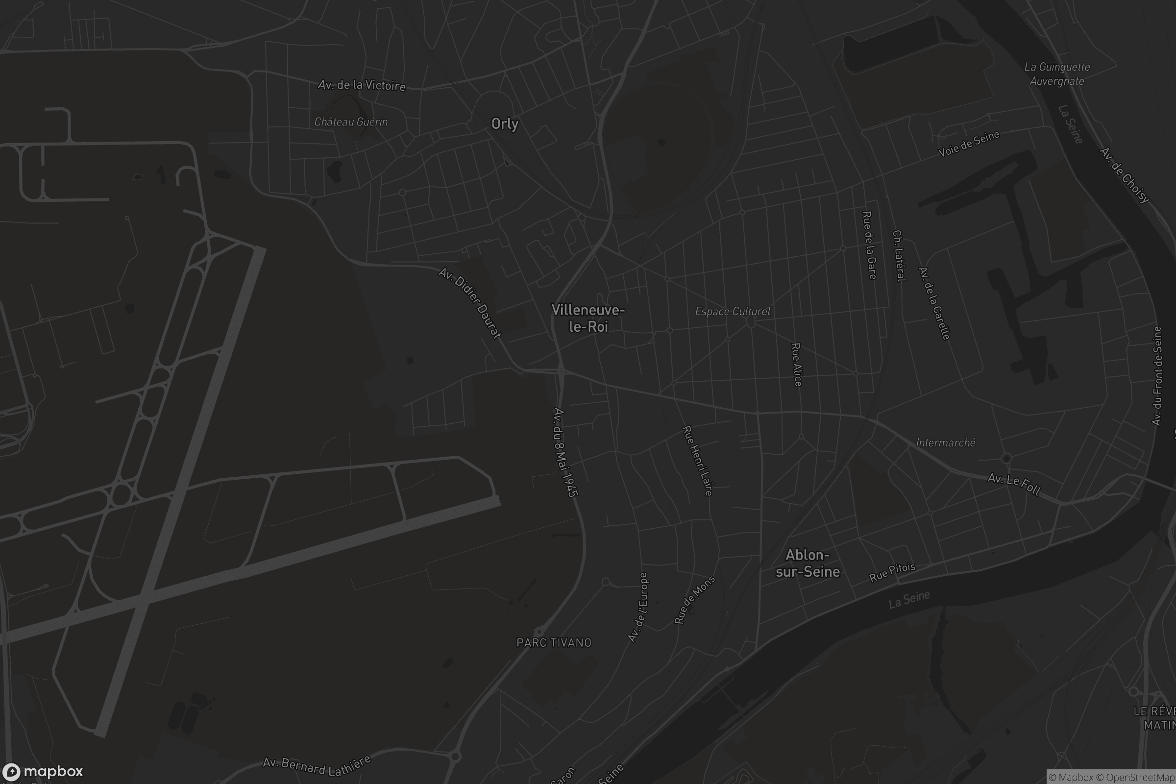 Carte de Villeneuve-le-Roi