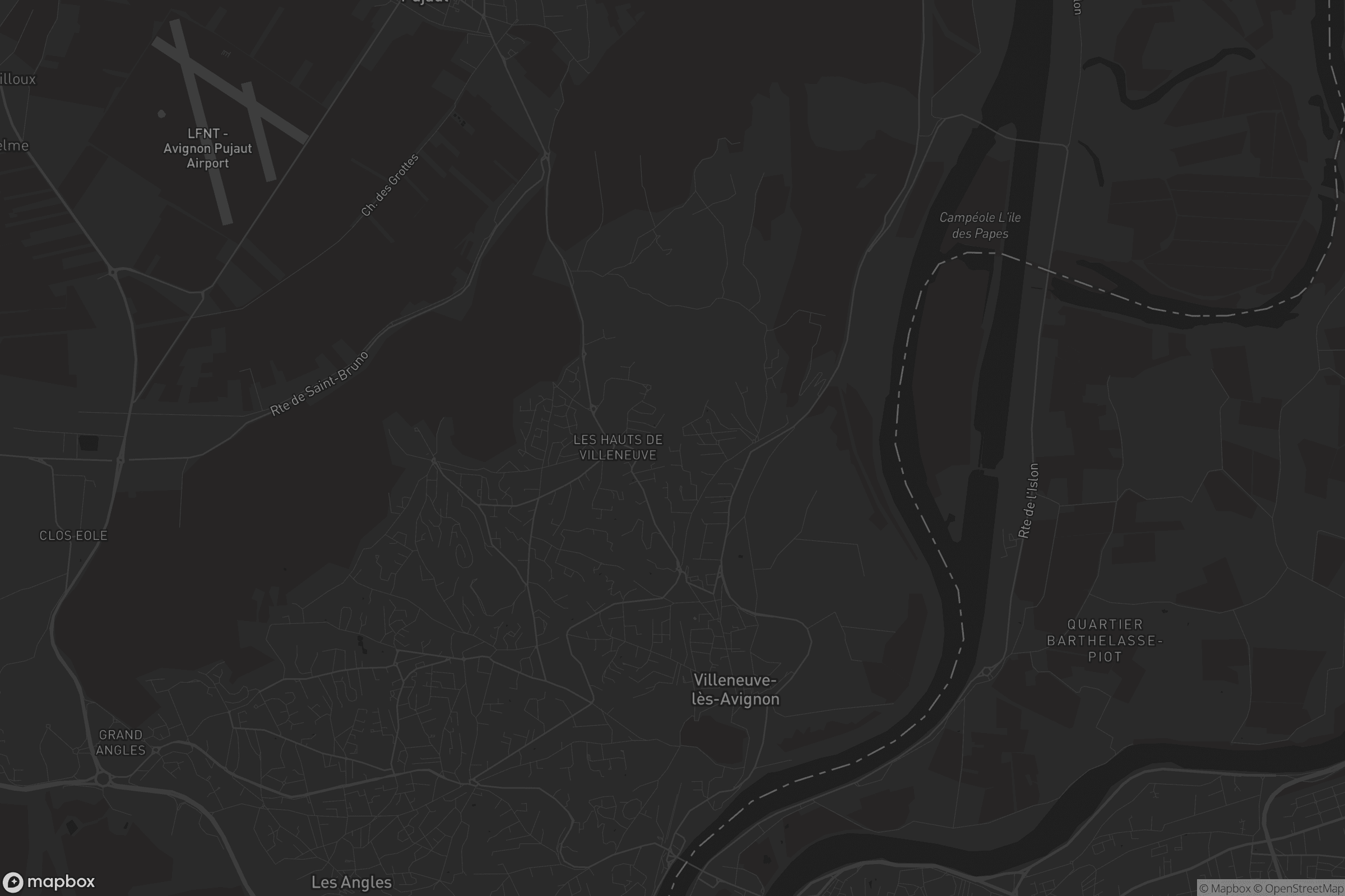 Carte de Villeneuve-lès-Avignon