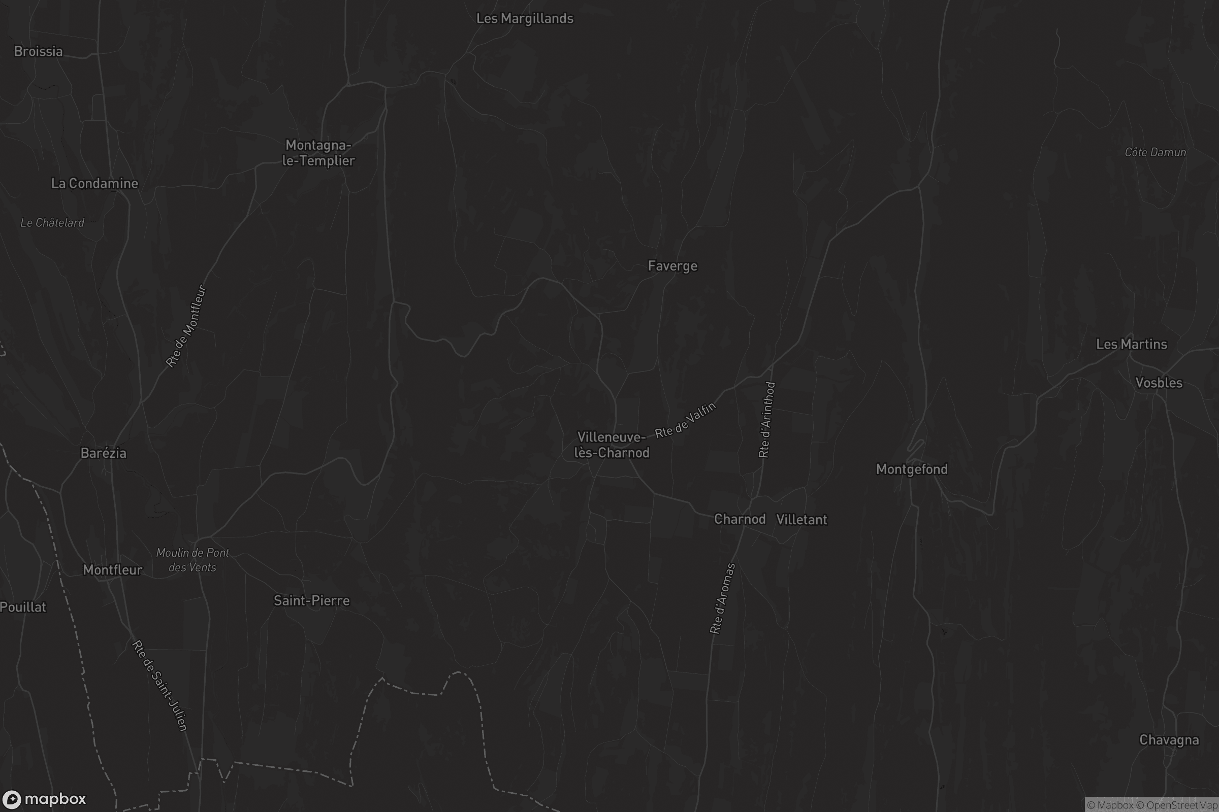 Carte de Villeneuve-lès-Charnod