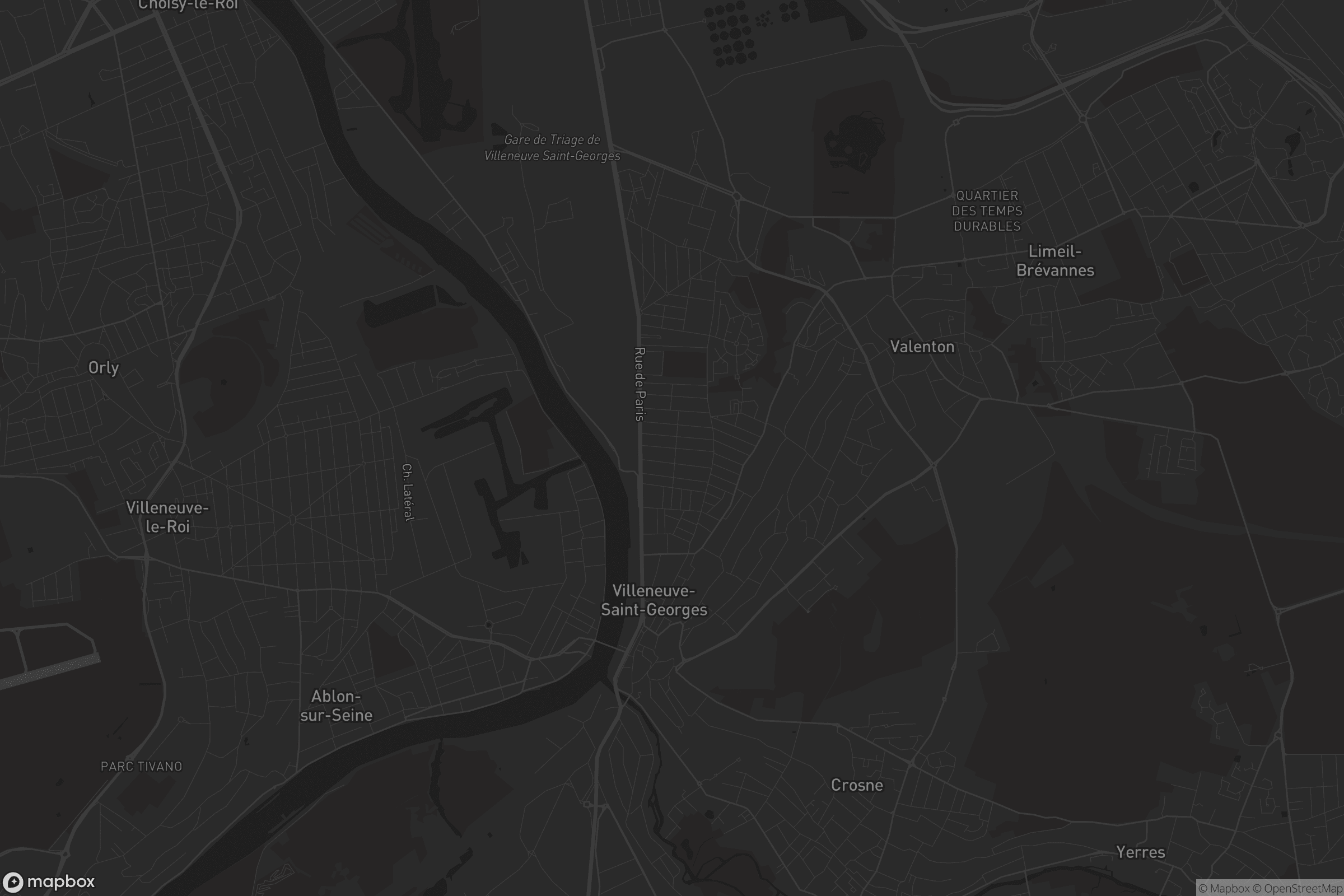 Carte de Villeneuve-Saint-Georges