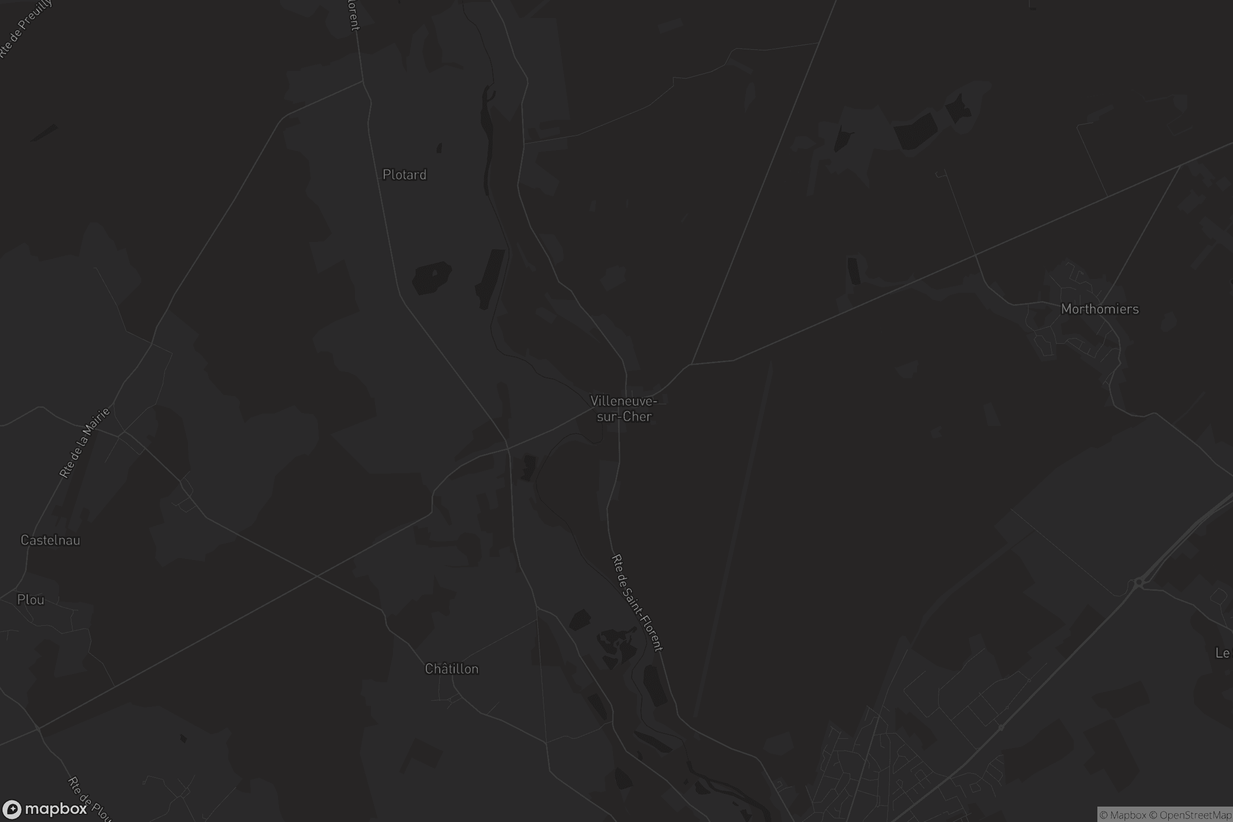 Carte de Villeneuve-sur-Cher