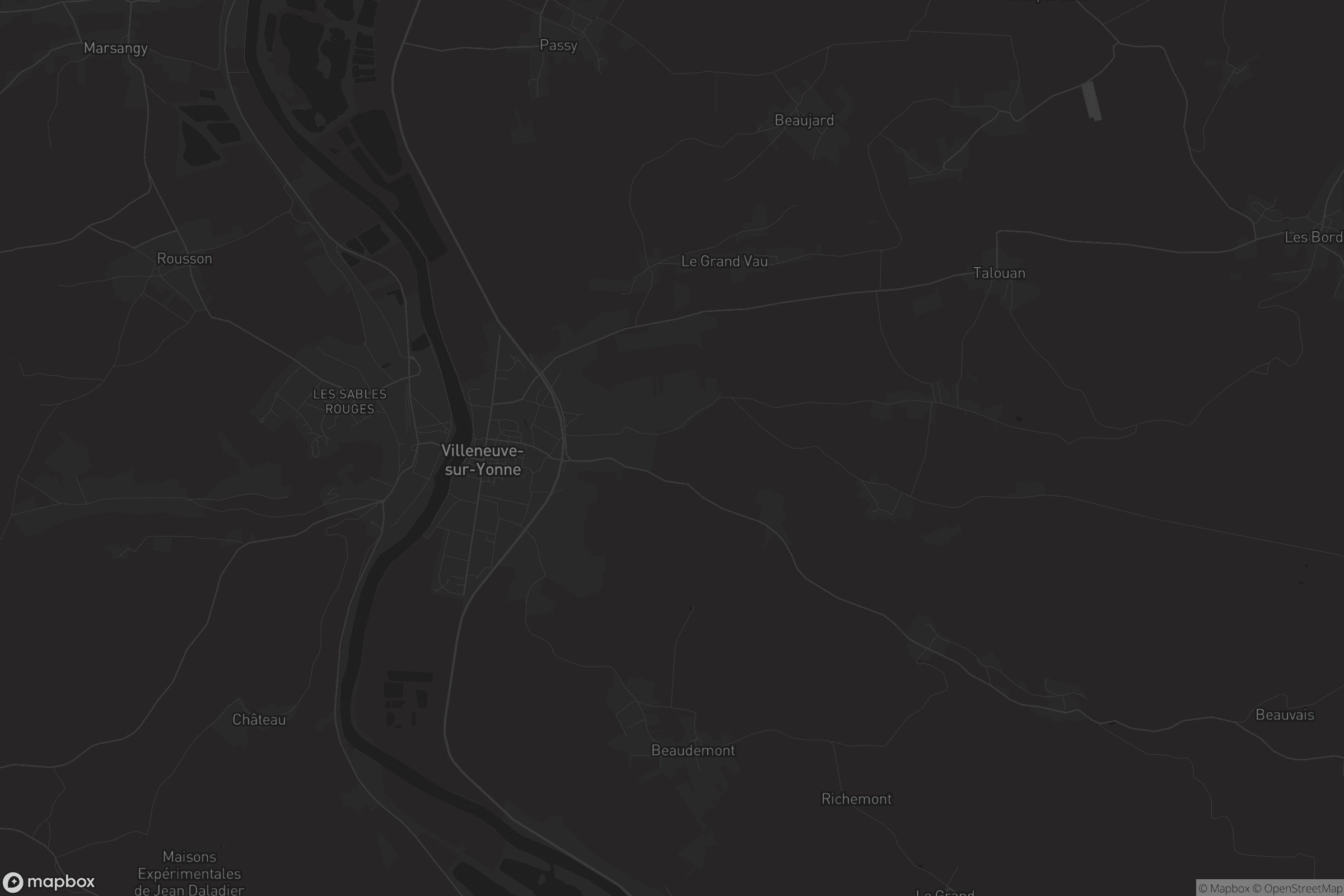 Carte de Villeneuve-sur-Yonne