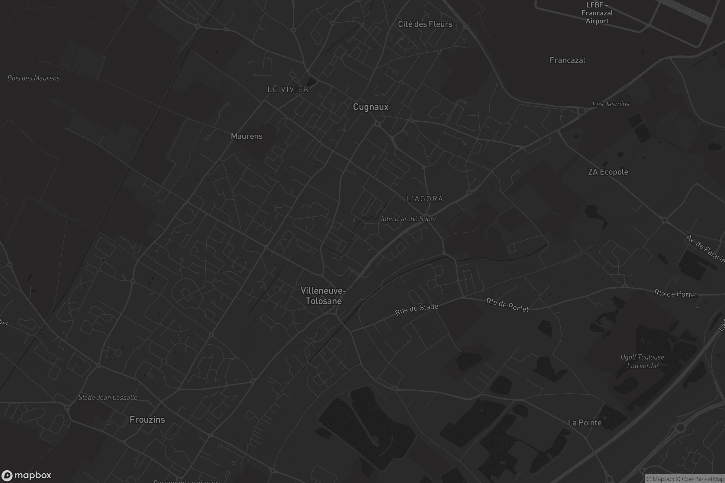 Carte de Villeneuve-Tolosane