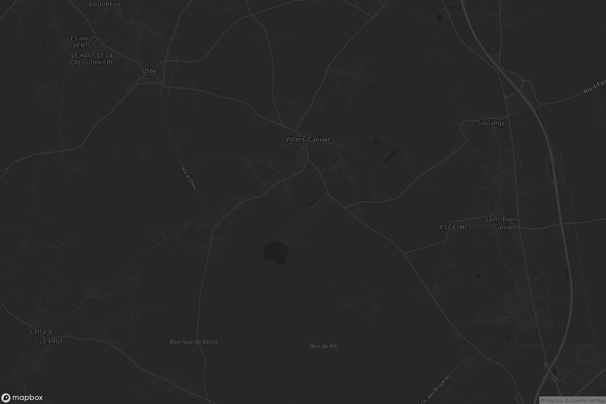 Carte de Villers-Canivet