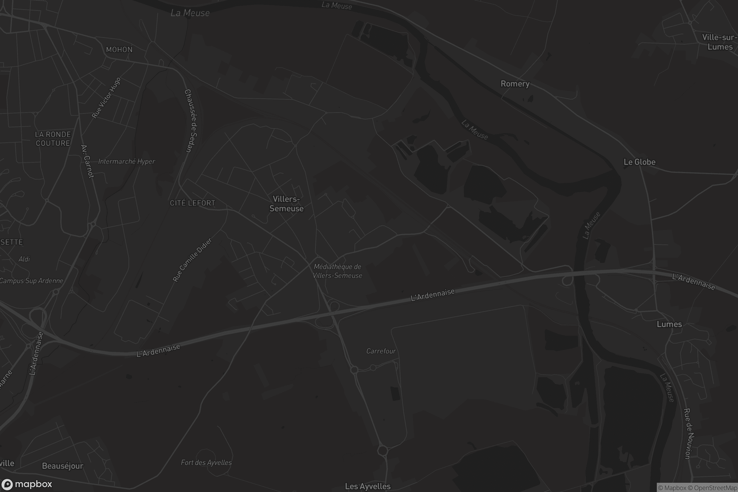 Carte de Villers-Semeuse