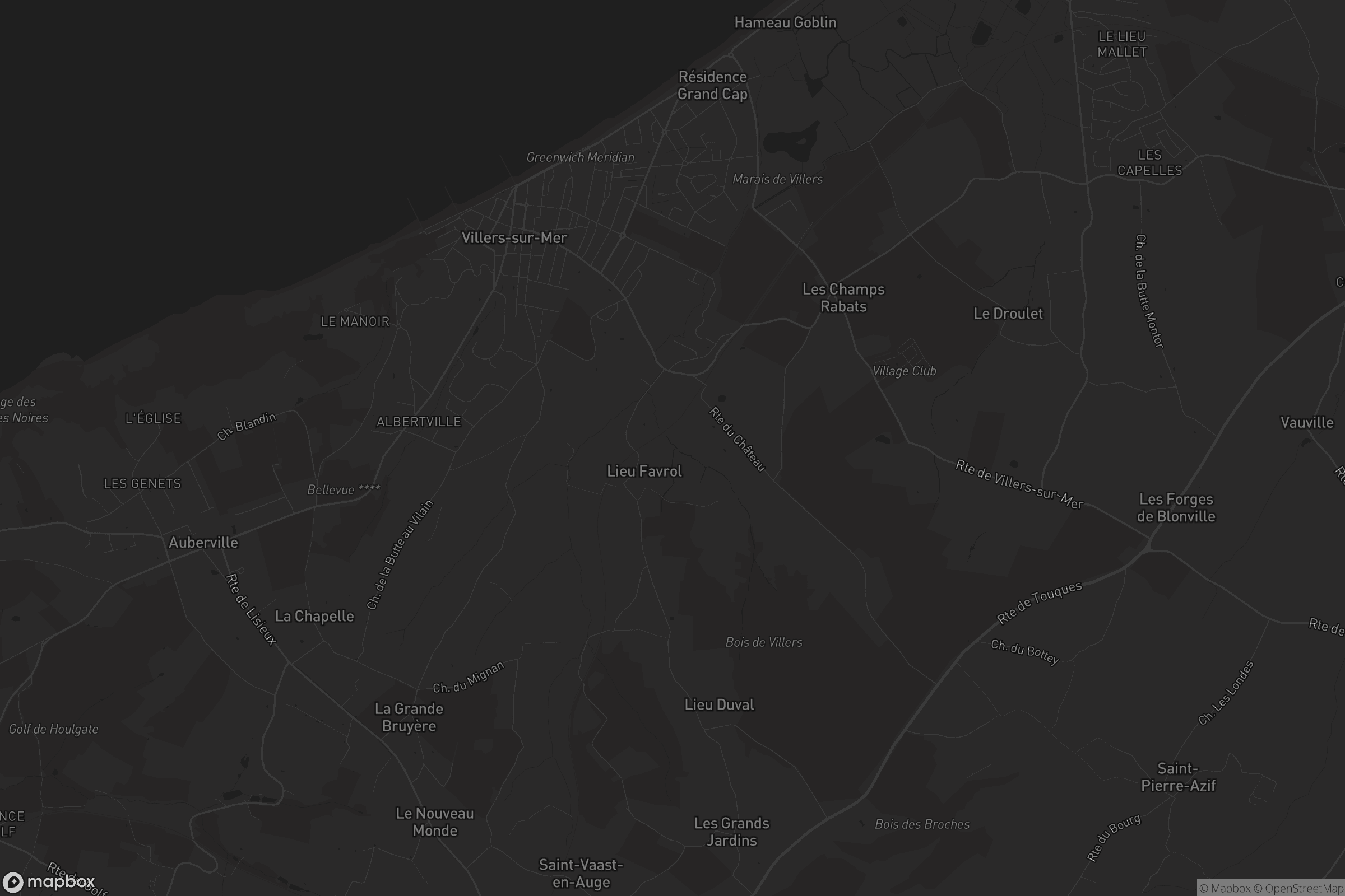 Carte de Villers-sur-Mer