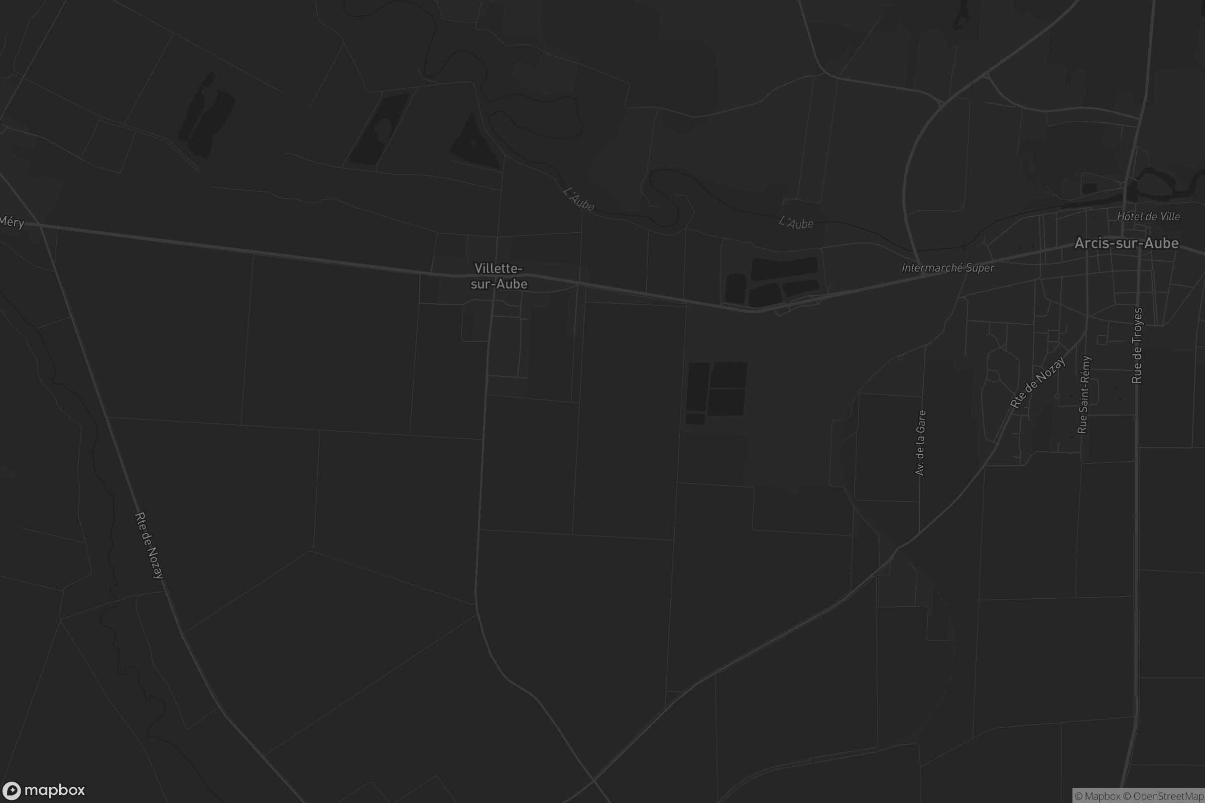 Carte de Villette-sur-Aube