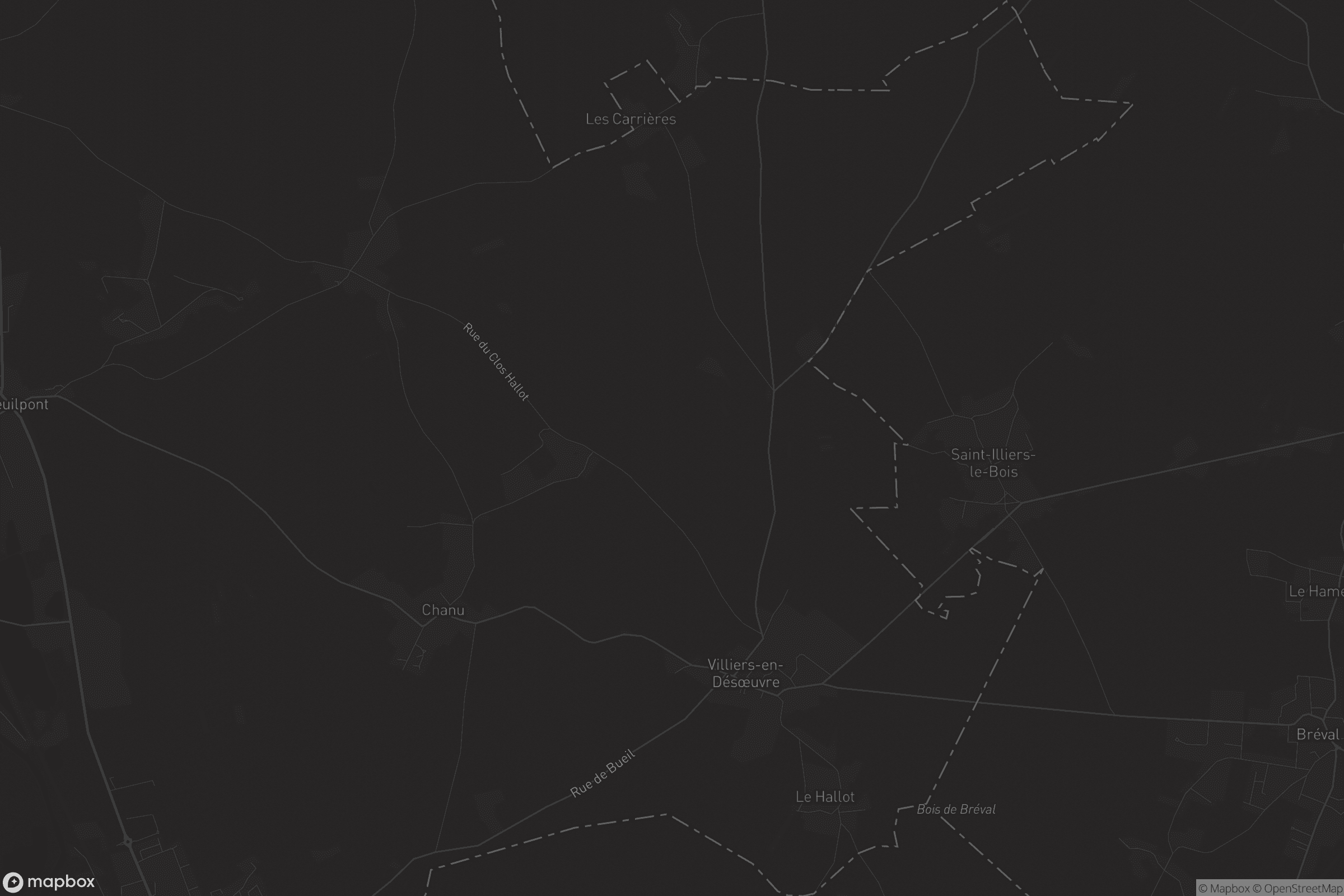 Carte de Villiers-en-Désœuvre