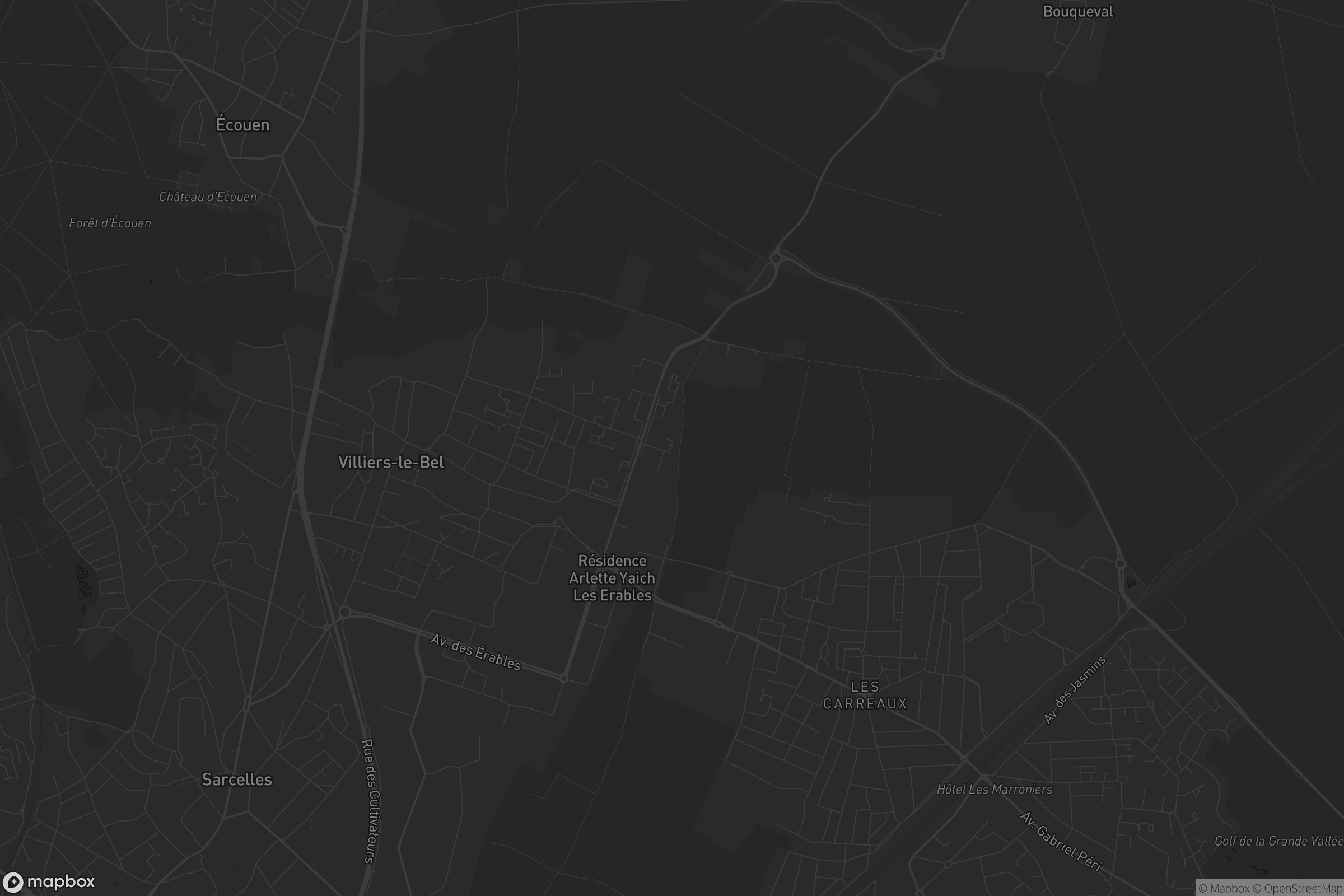 Carte de Villiers-le-Bel