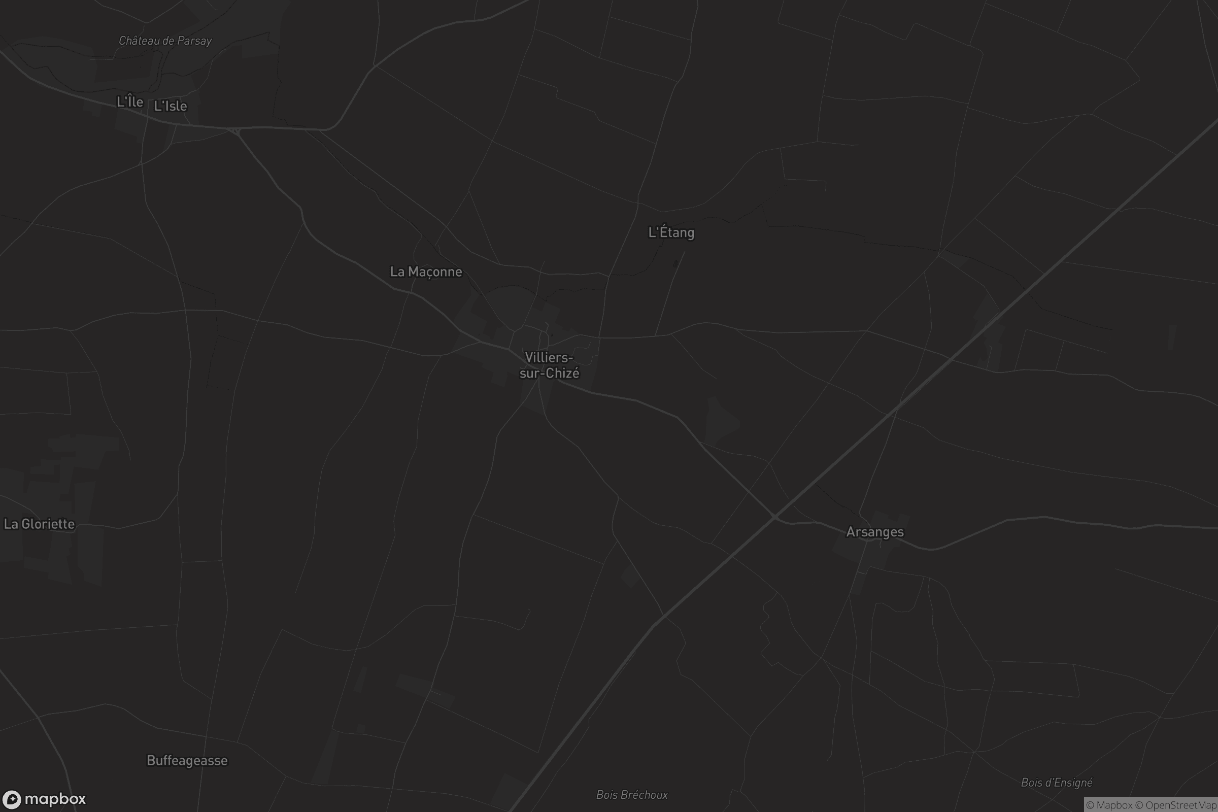 Carte de Villiers-sur-Chizé