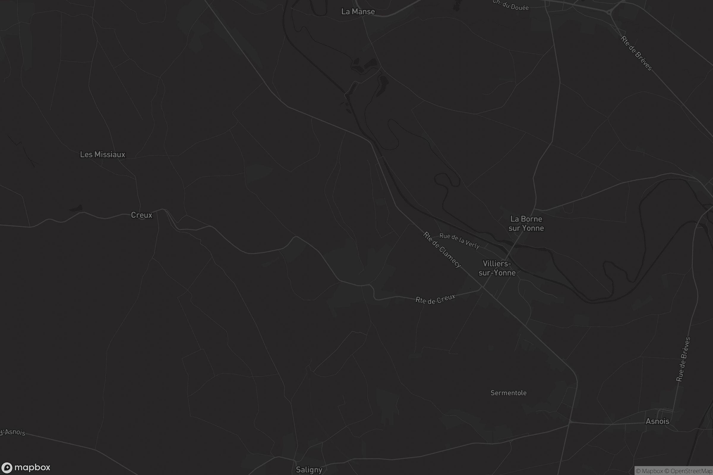 Carte de Villiers-sur-Yonne