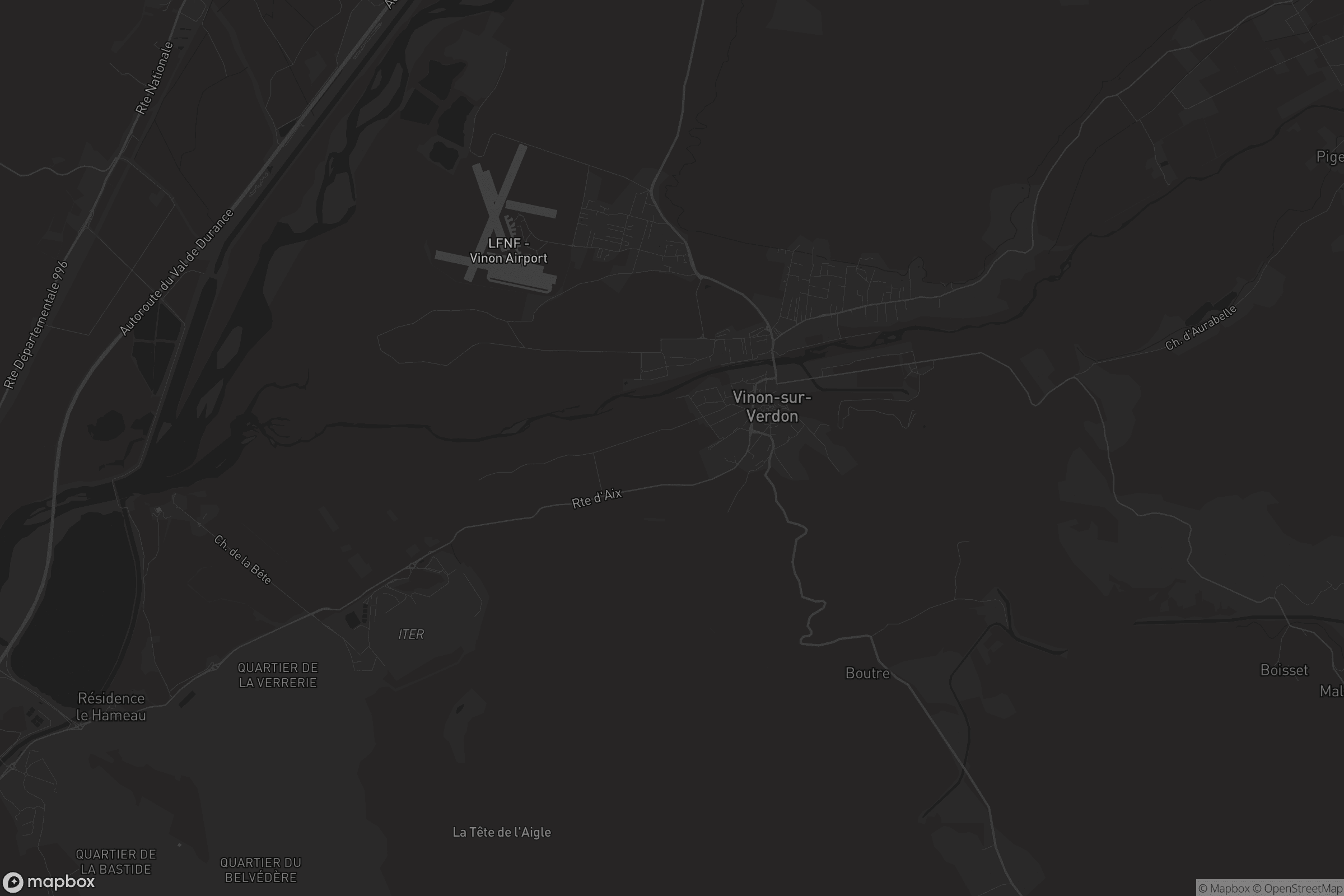 Carte de Vinon-sur-Verdon