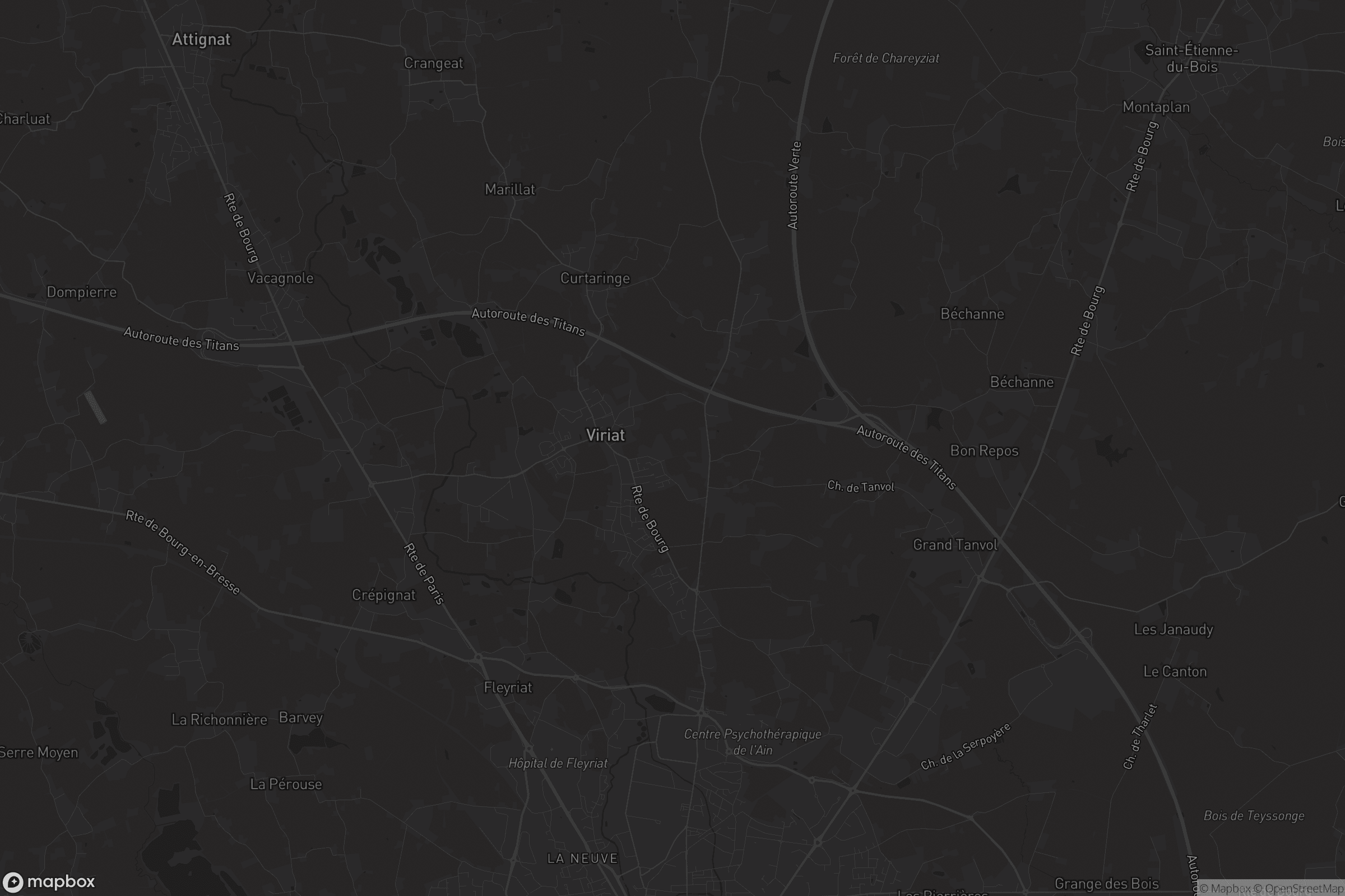 Carte de Viriat
