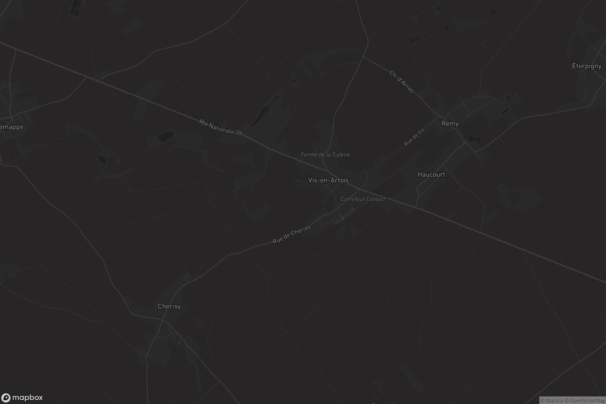 Carte de Vis-en-Artois