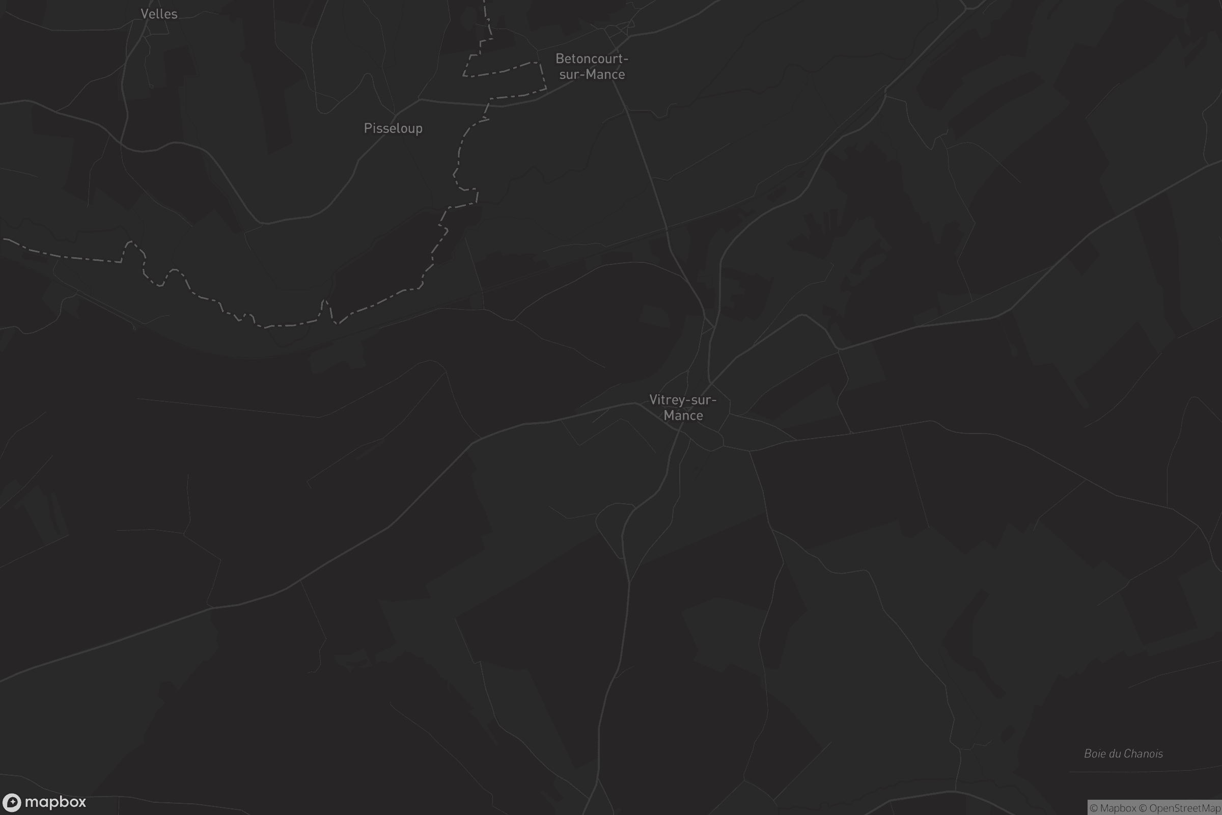 Carte de Vitrey-sur-Mance