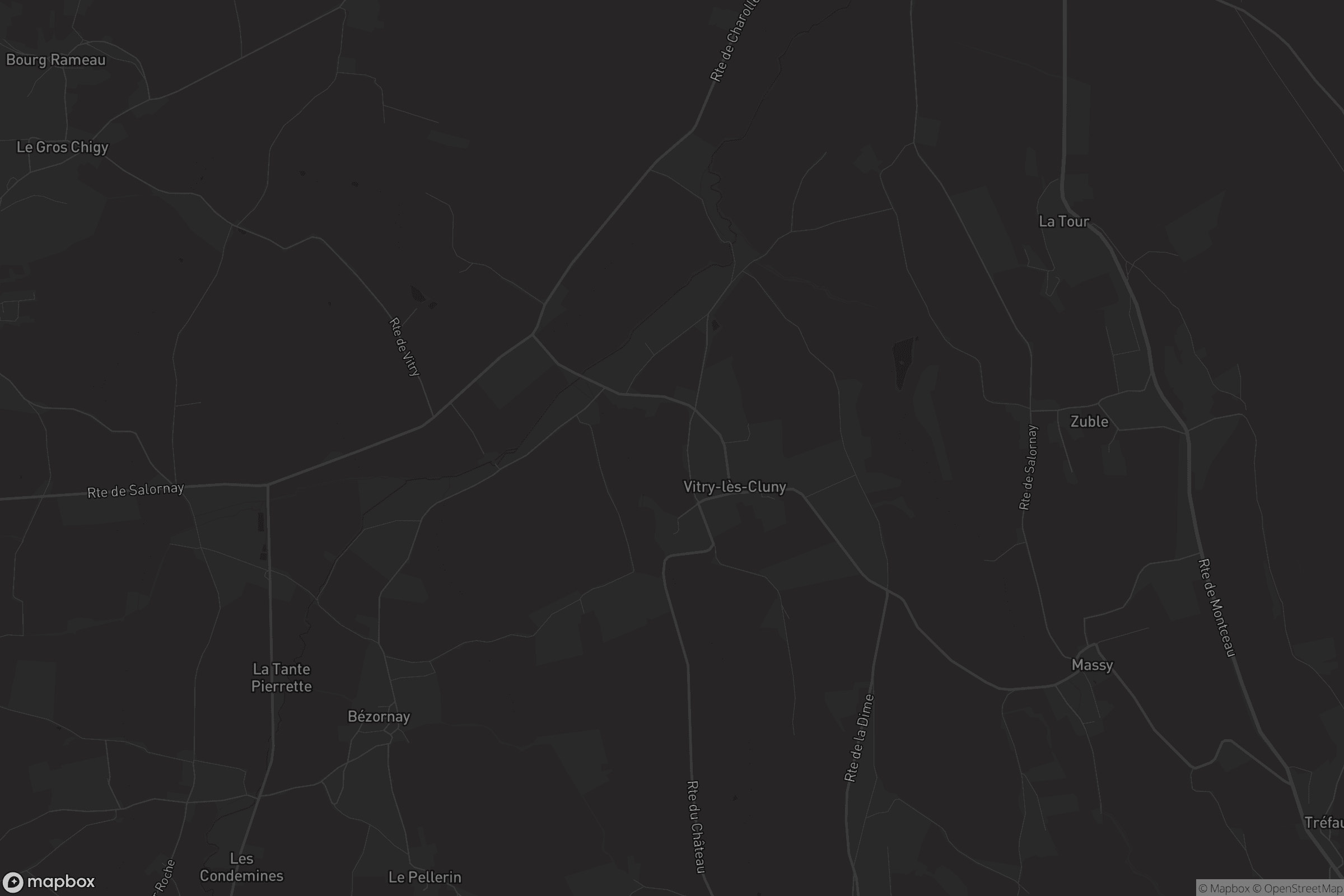 Carte de Vitry-lès-Cluny