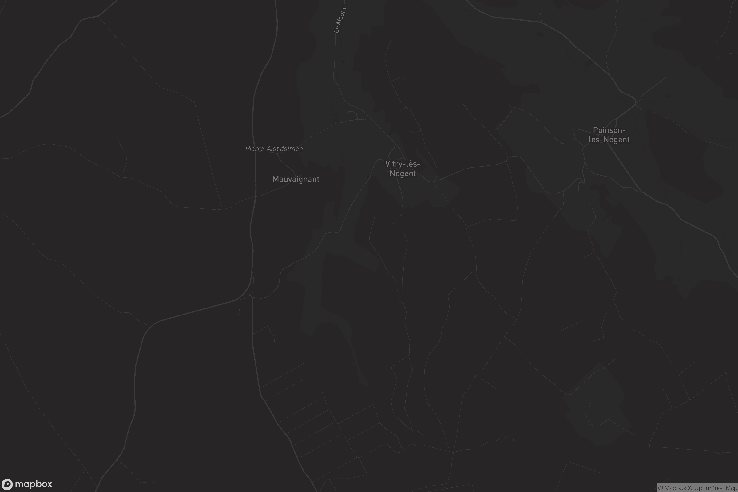 Carte de Vitry-lès-Nogent