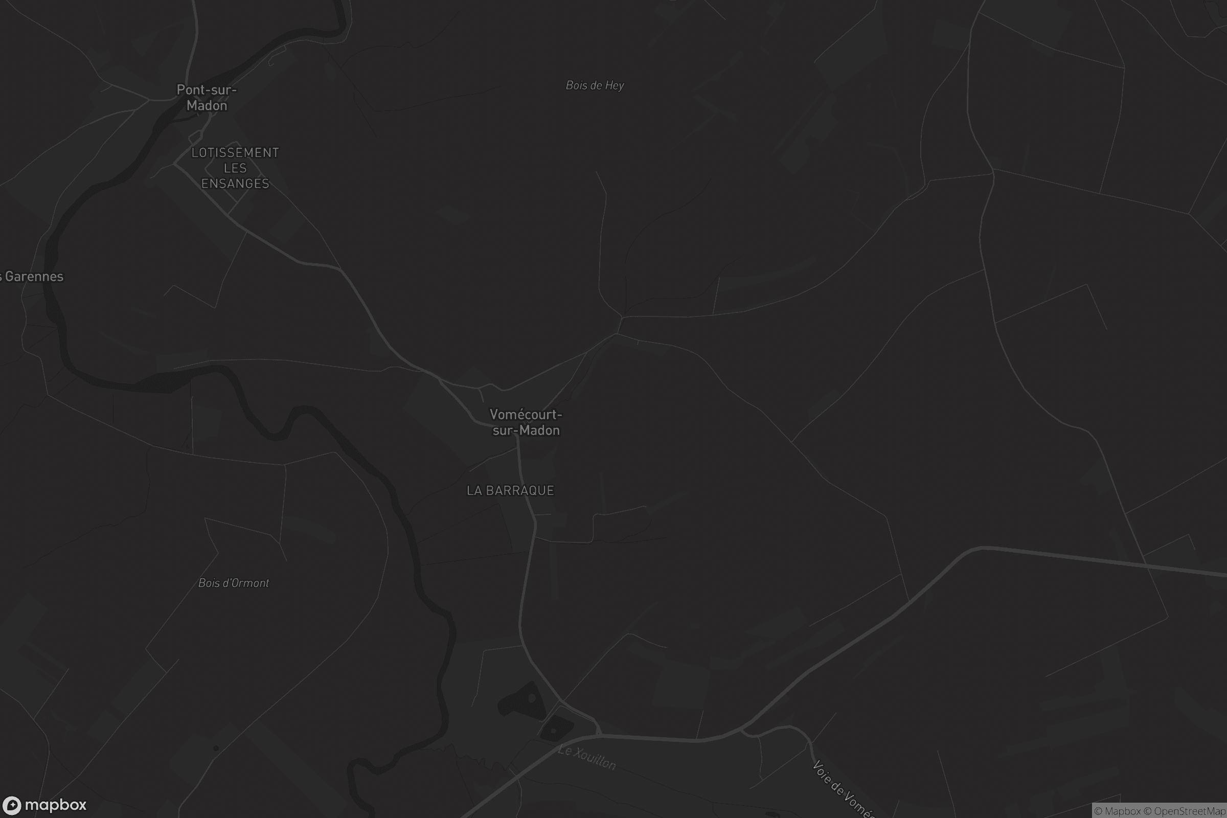 Carte de Vomécourt-sur-Madon