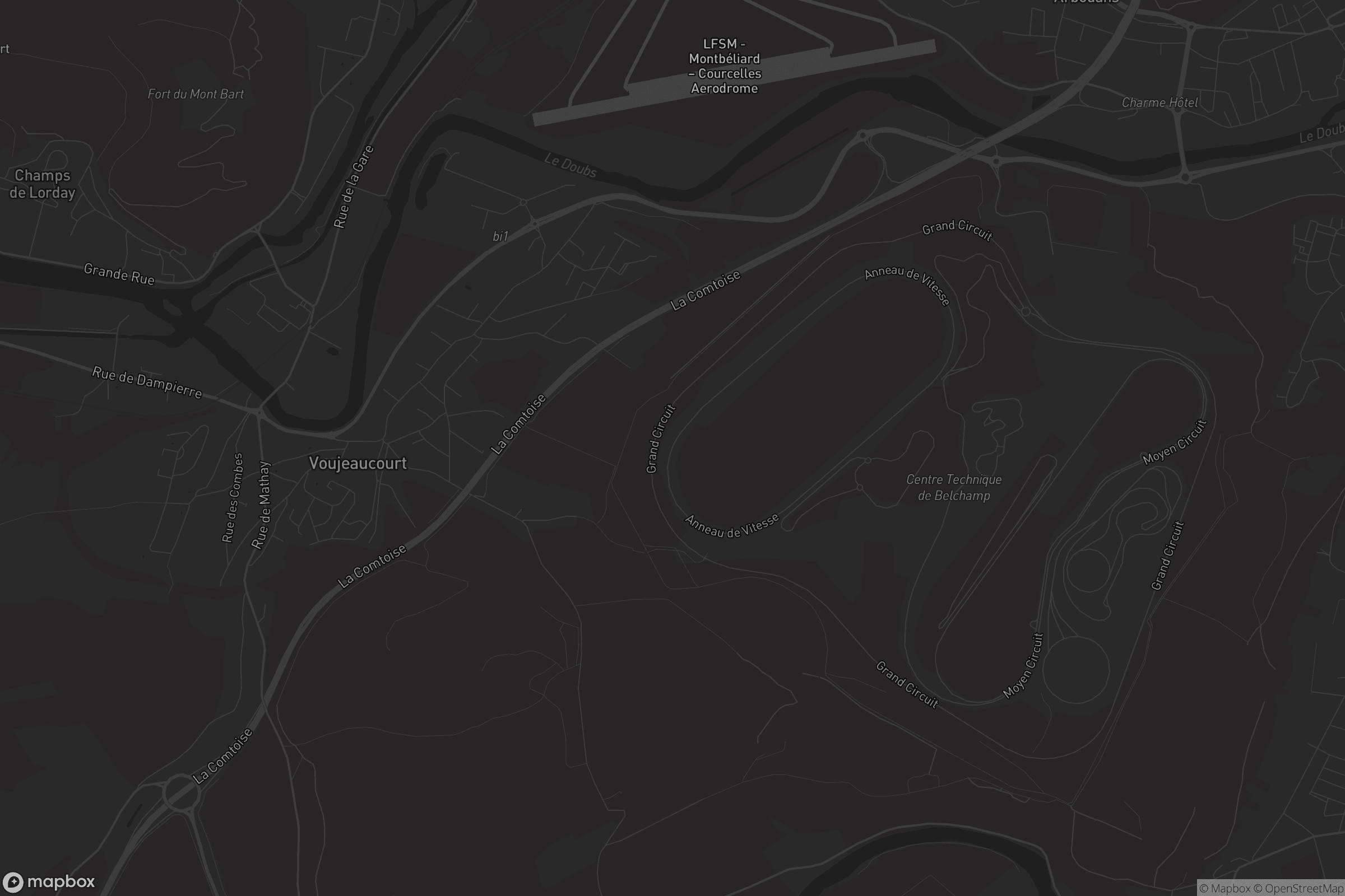 Carte de Voujeaucourt