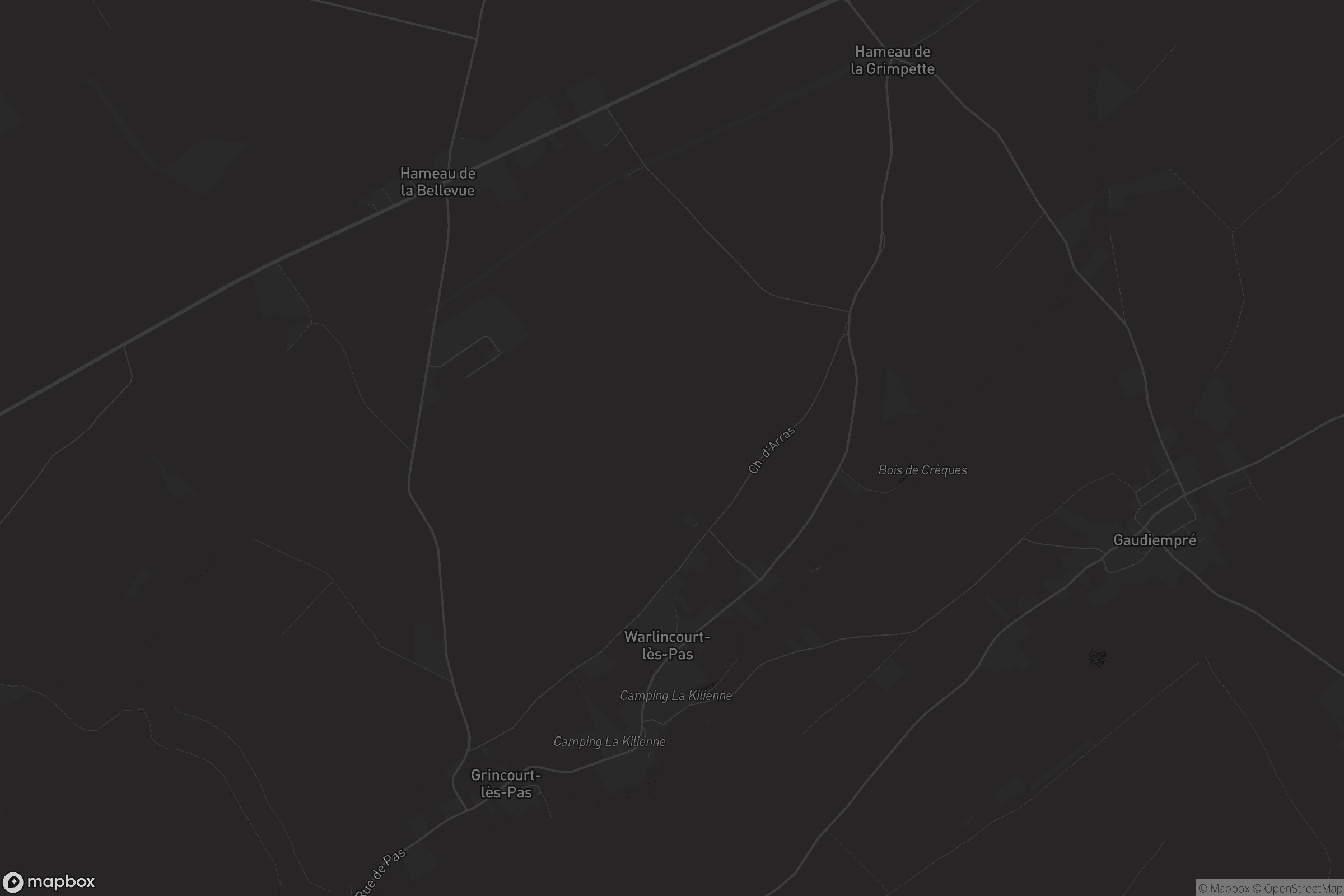 Carte de Warlincourt-lès-Pas