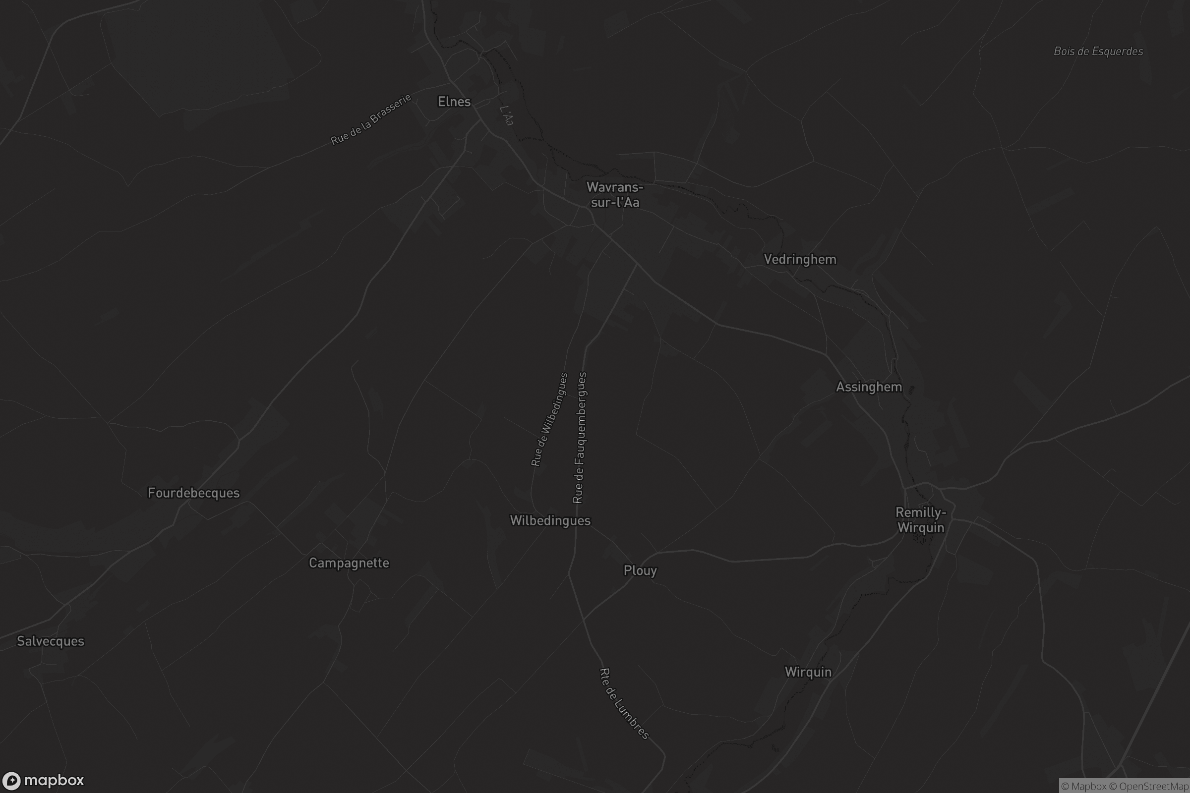 Carte de Wavrans-sur-l'Aa