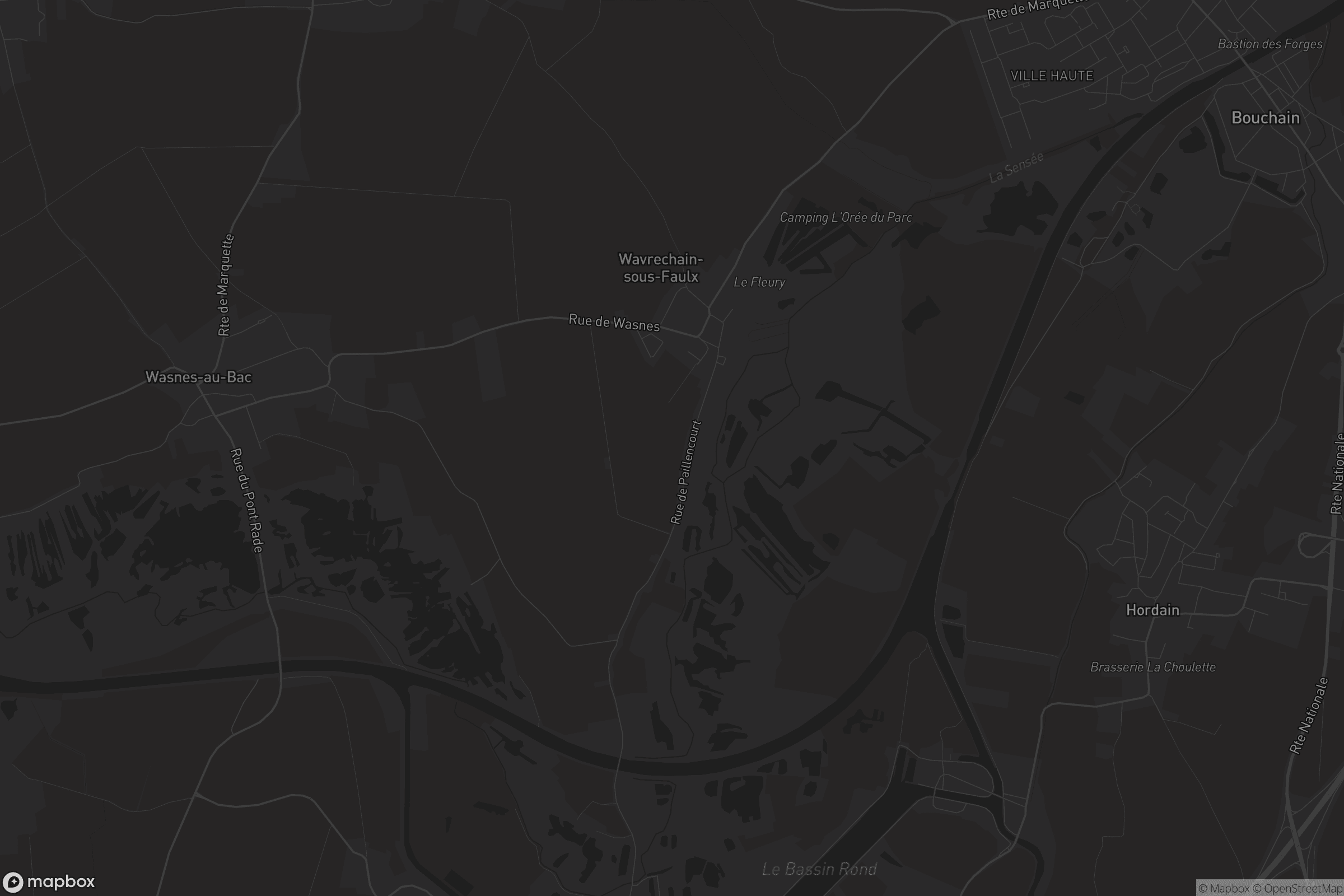 Carte de Wavrechain-sous-Faulx