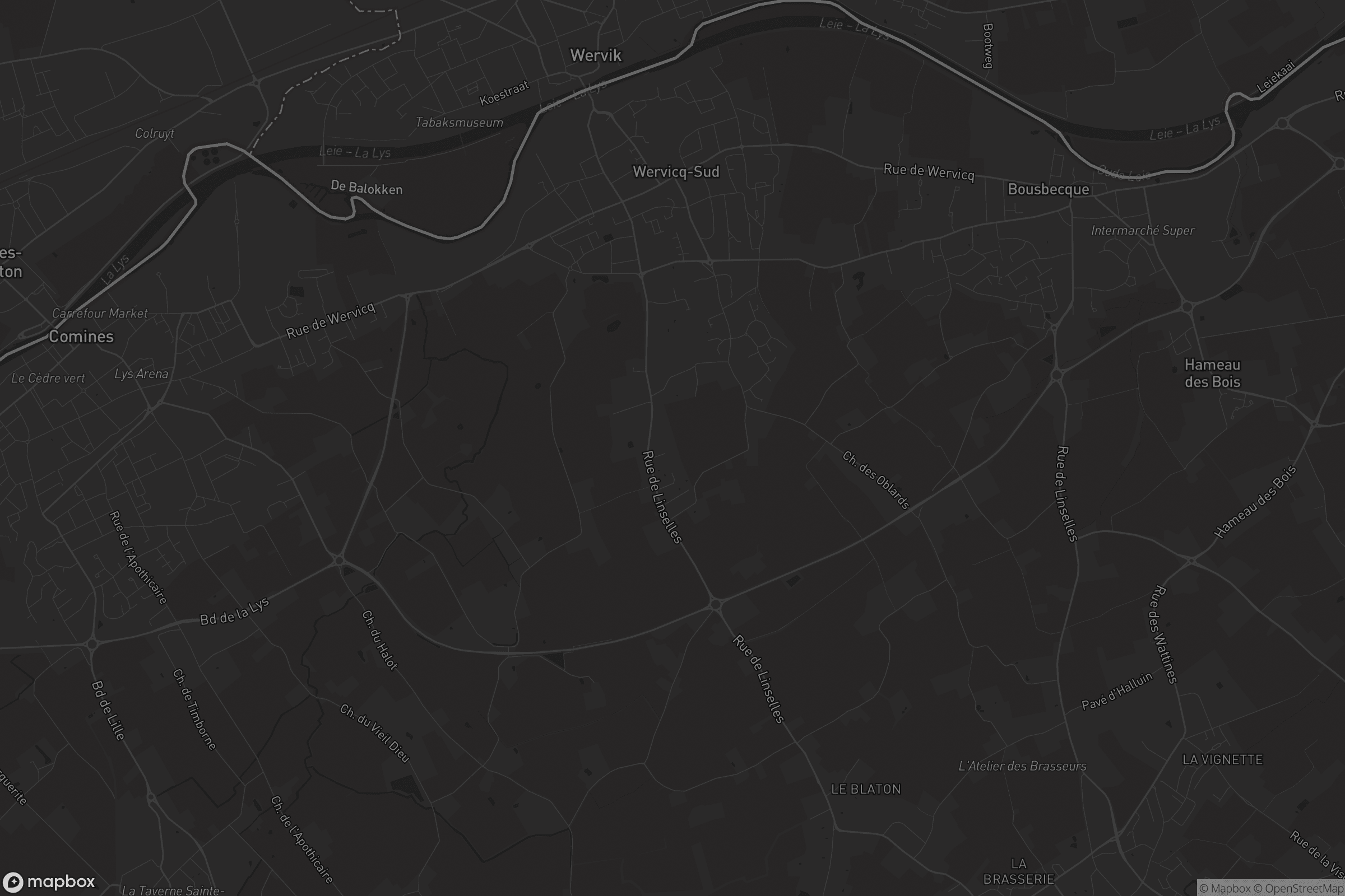 Carte de Wervicq-Sud