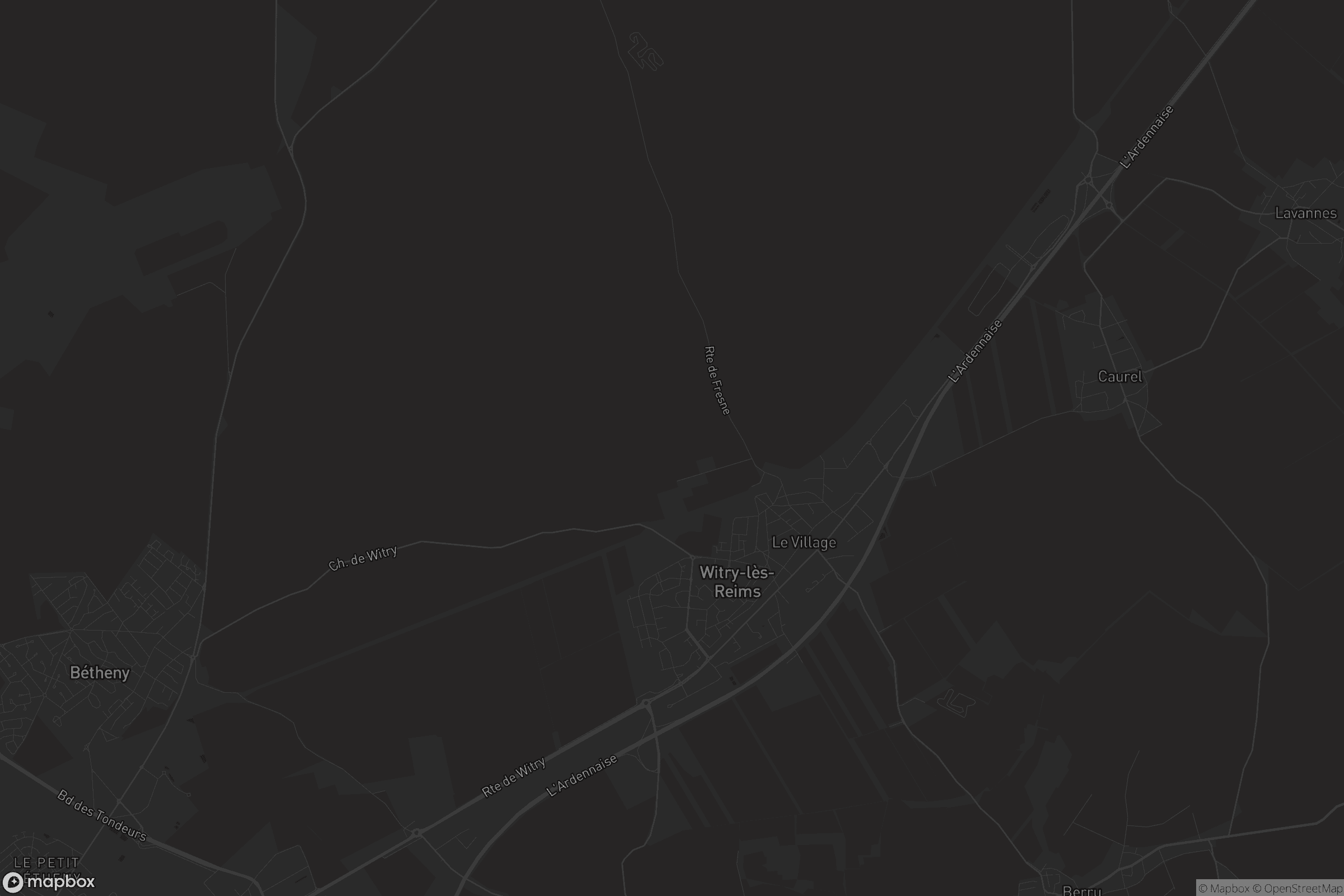 Carte de Witry-lès-Reims