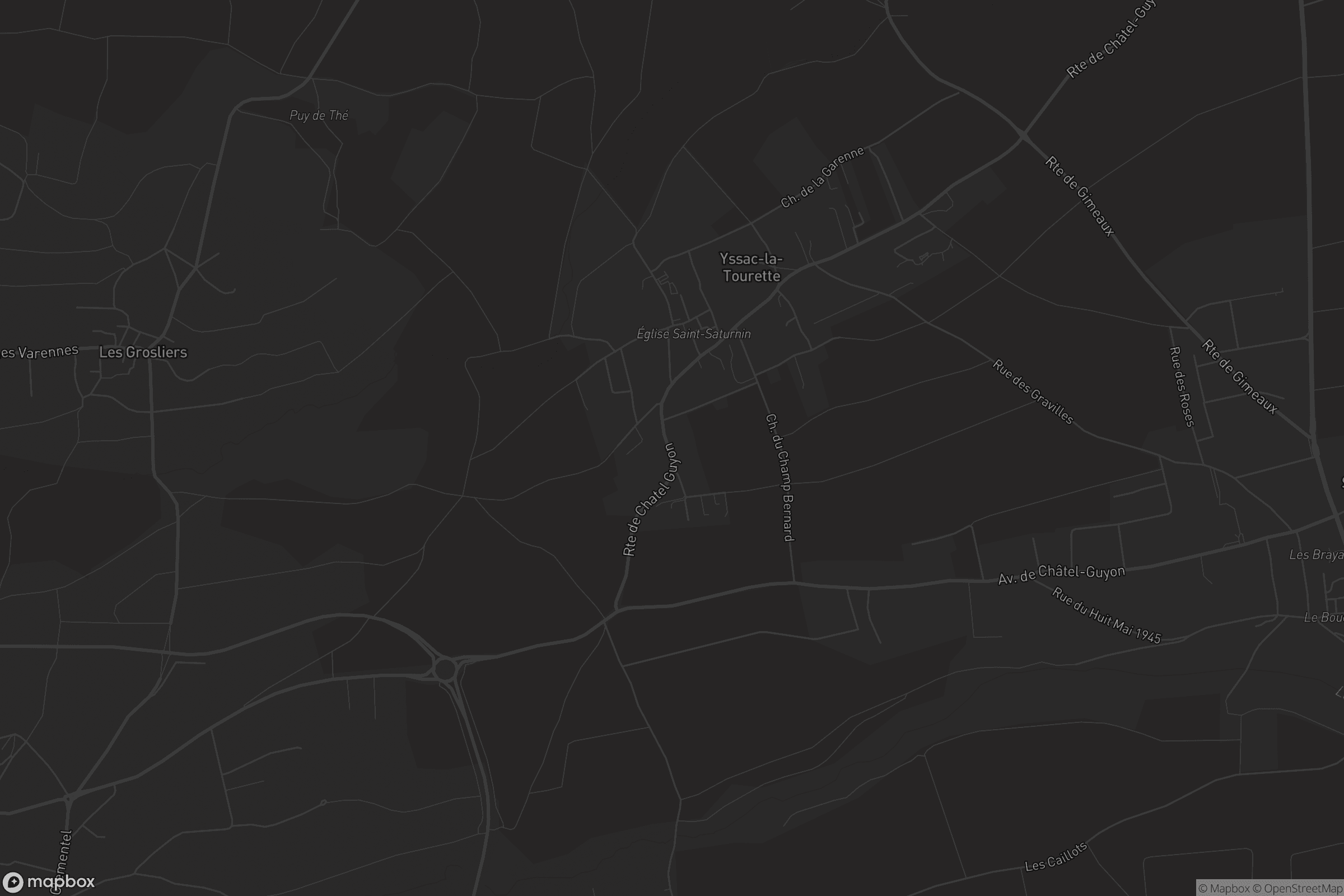 Carte de Yssac-la-Tourette