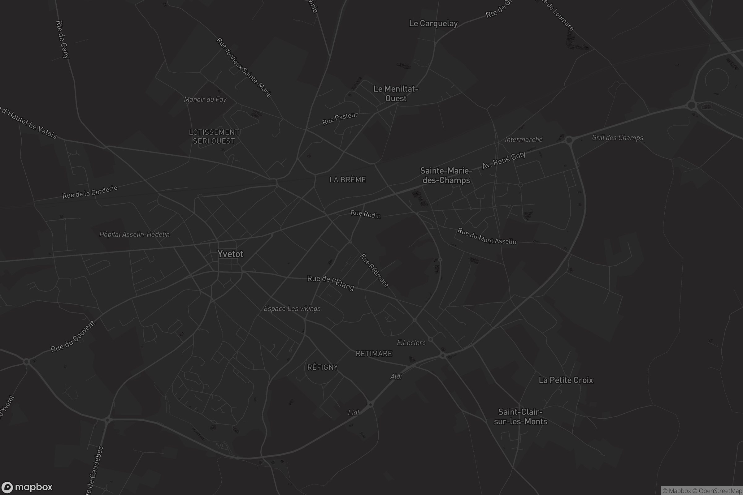 Carte de Yvetot